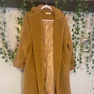 Long teddy coat